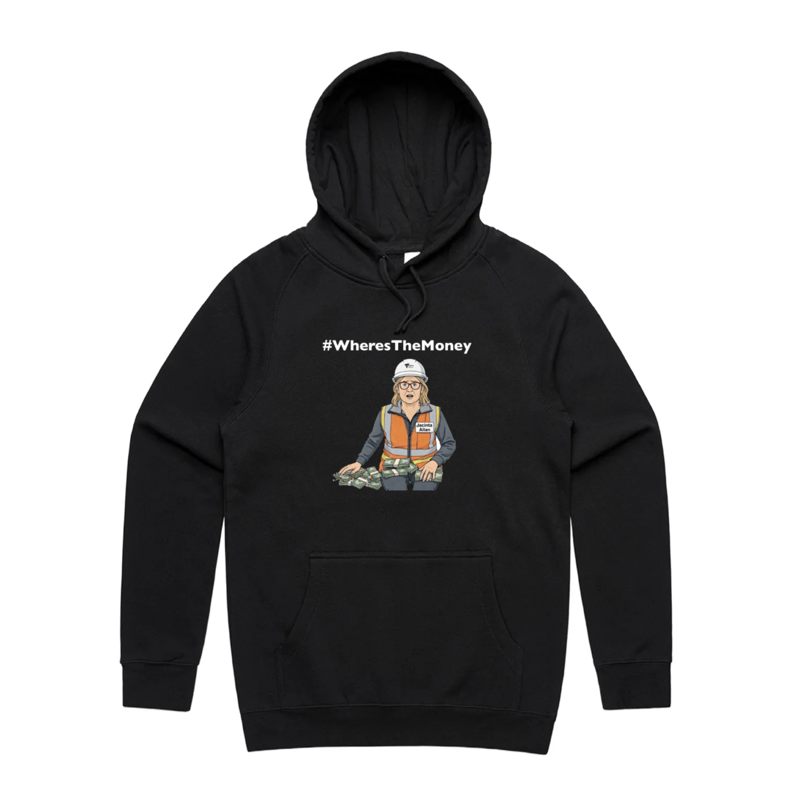 #WheresTheMoney Hoodie Unisex - Black